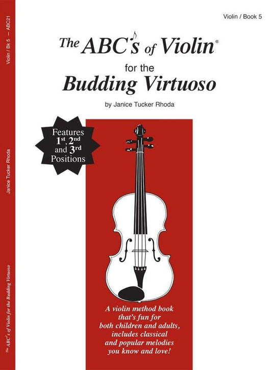 ABCs of Violin Book 5 for the Budding Virtuoso by Janice Tucker Rhoda