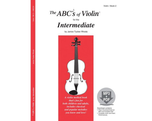 ABCs of Violin Book 2 Intermediate by Janice Tucker Rhoda - 40 Pages
