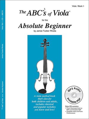 ABCs of Viola Book 1 for Beginners by Janice Tucker Rhoda - Viola Method with CD - Carl Fischer