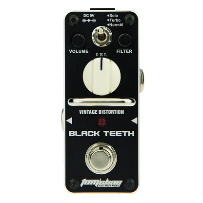 Toms Line ABT-3 Black Teeth Distortion Mini Pedal with 3 Modes and True Bypass