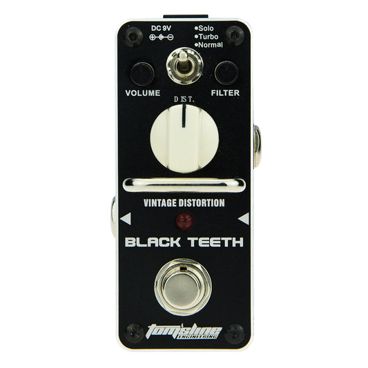 Toms Line ABT-3 Black Teeth Distortion Mini Pedal with 3 Modes and True Bypass