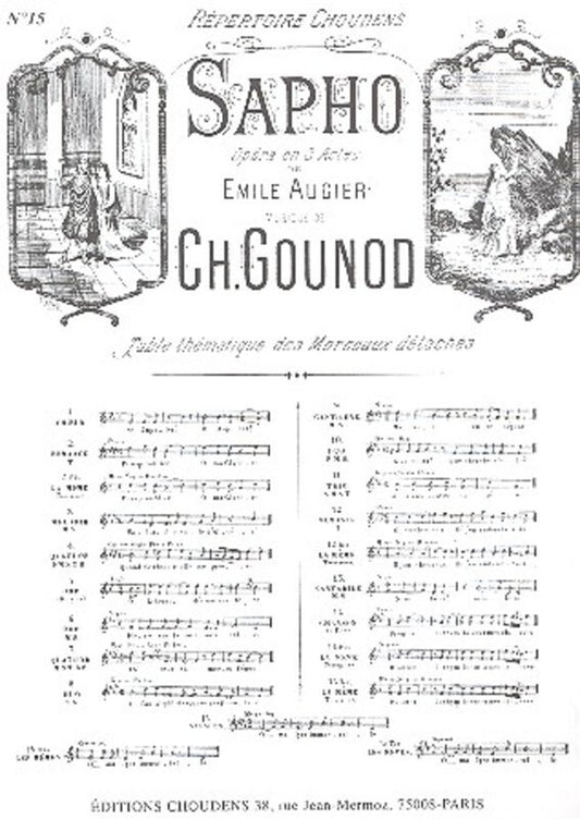 O Ma Lyre Immortelle From Sapho Mezzo Sop/Piano