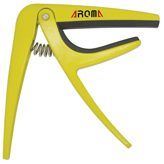 Aroma AC01 Yellow Acoustic Electric Capo for Steel String Guitars