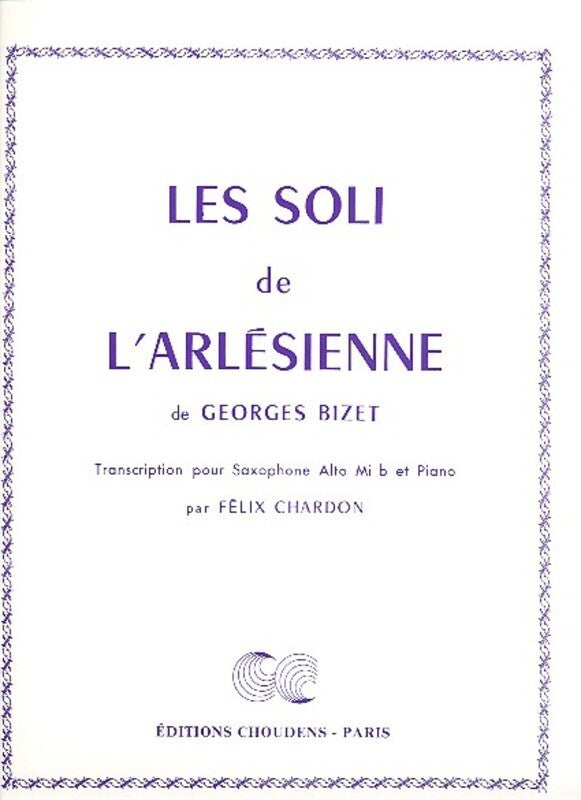 Les Soli De Larlesienne Alto Sax and Piano