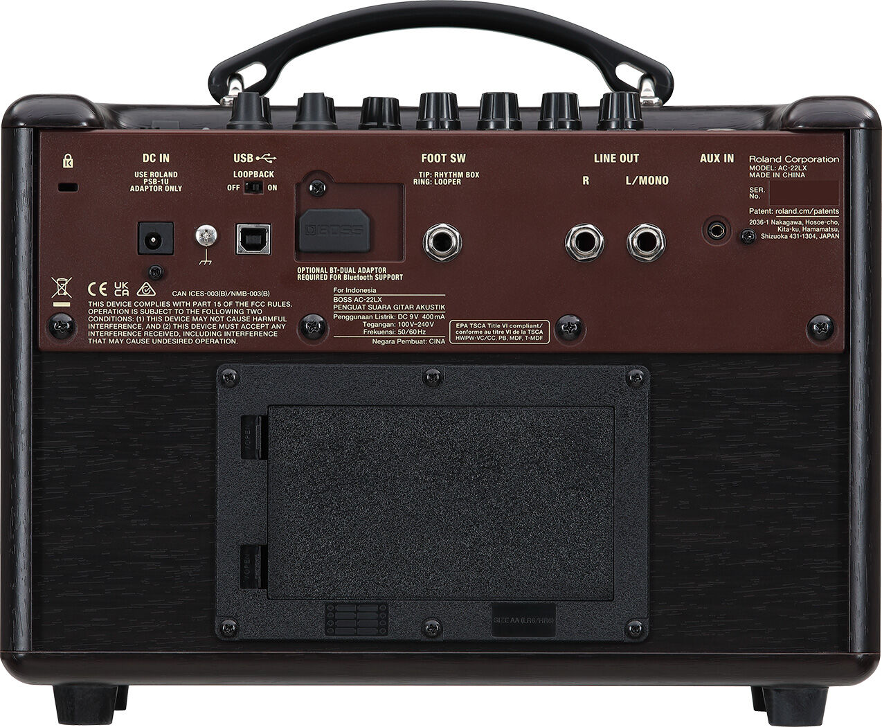 BOSS AC-22LX Acoustic Amplifier with Air Feel Technology for Enhanced Tone and Spatial Experience — view 5