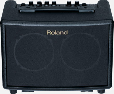 Roland AC-33 Acoustic Chorus Guitar Amp - Battery-Powered, Stereo Sound, Guitar & Mic/Line Channels, Custom Effects, Phrase Looper, Black