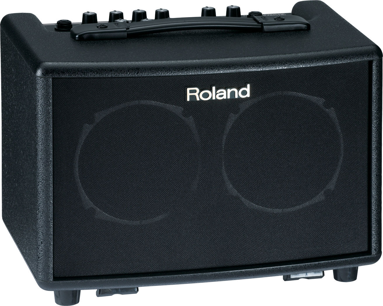 Roland AC-33 Acoustic Chorus Guitar Amp - Battery-Powered, Stereo Sound, Guitar & Mic/Line Channels, Custom Effects, Phrase Looper, Black — view 3