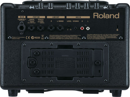 Roland AC-33 Acoustic Chorus Guitar Amp - Battery-Powered, Stereo Sound, Guitar & Mic/Line Channels, Custom Effects, Phrase Looper, Black — view 5