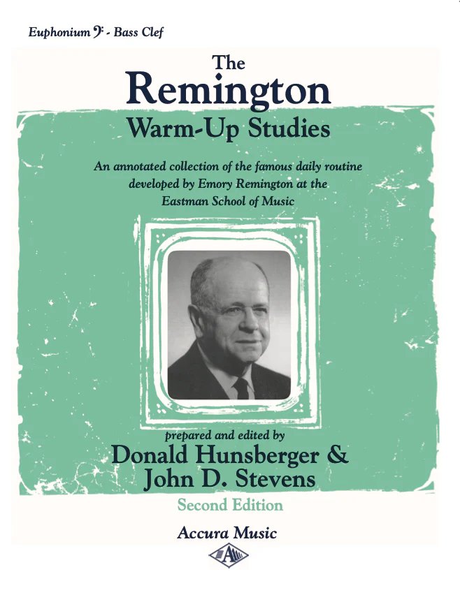 Remington Warm Up Studies For Euphonium Bc 2Nd Edition (Accura Music)