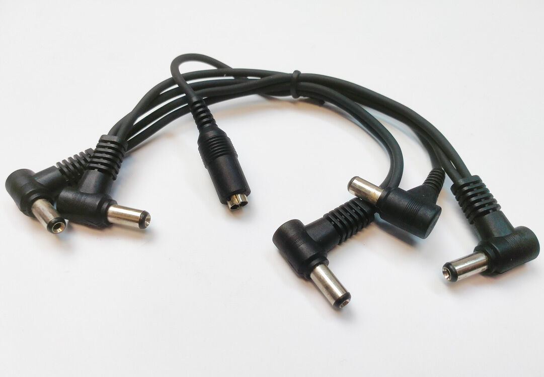 Leem 5-Pedals Daisy Chain Power Cable with Right-Angled Plugs — view 2
