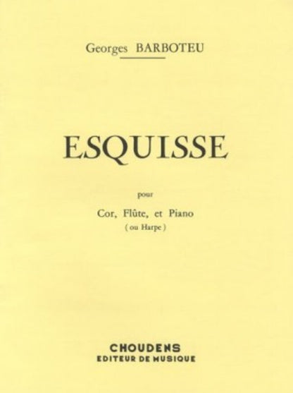 Barboteu - Esquisse For Flute/Horn/Harp (Softcover Book) — view 2