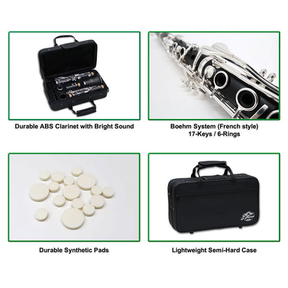 J.Michael CL360 Bb Clarinet with Semi-Hard Carrying Case — view 2