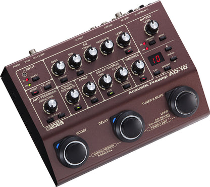 BOSS AD-10 Acoustic Preamp - Advanced Sound Tools for Natural Acoustic Tone — view 3