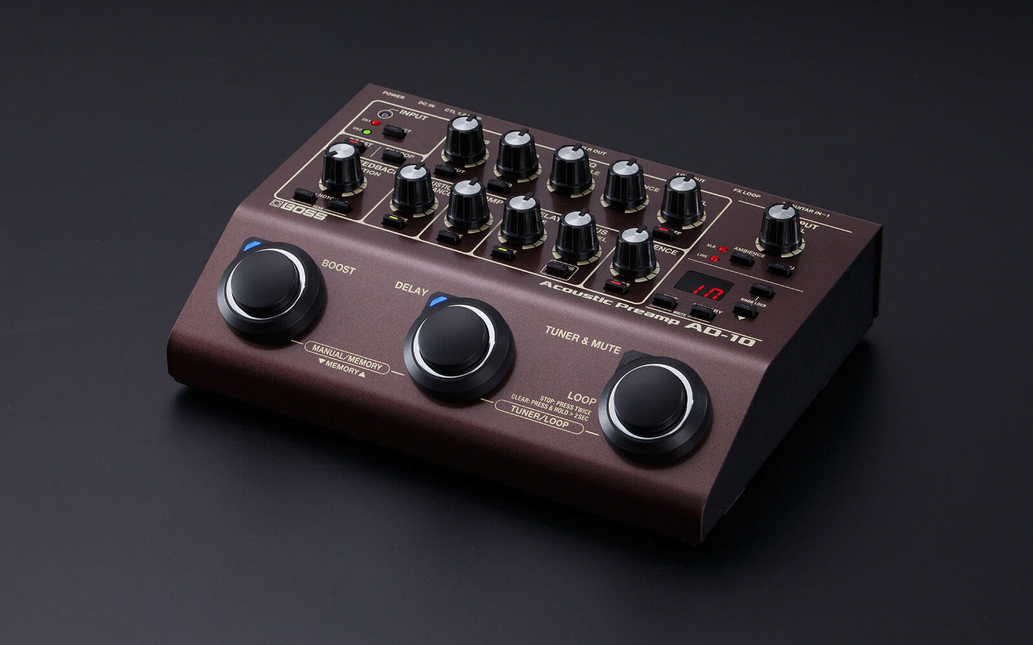 BOSS AD-10 Acoustic Preamp - Advanced Sound Tools for Natural Acoustic Tone — view 5