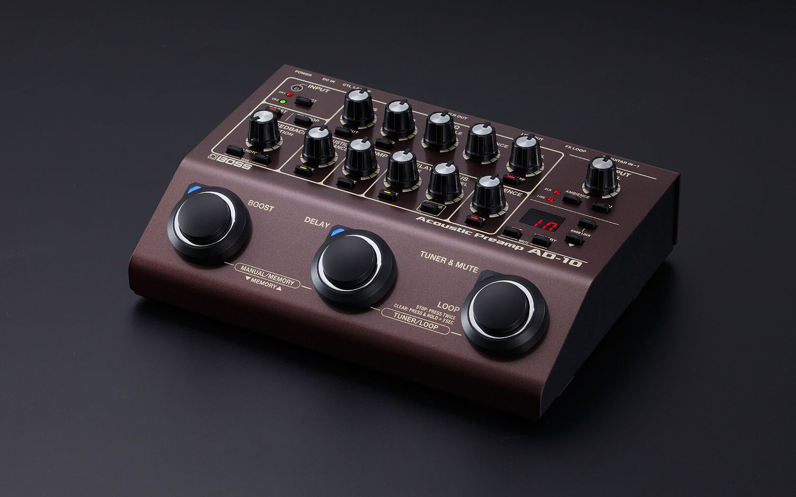 BOSS AD-10 Acoustic Preamp - Advanced Sound Tools for Natural Acoustic Tone — view 5