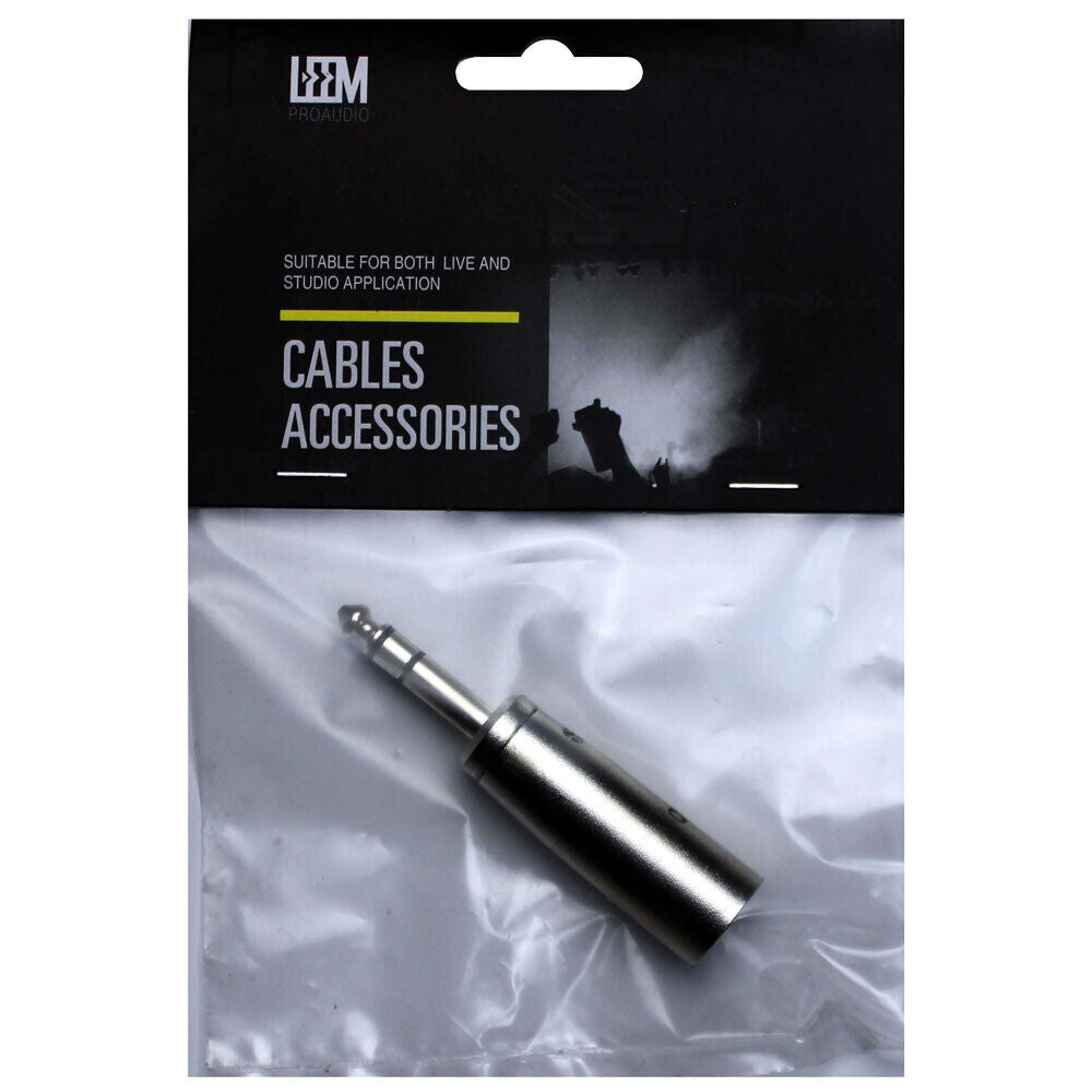 Leem XLR Male to 1/4" Straight TRS Adaptor — view 4
