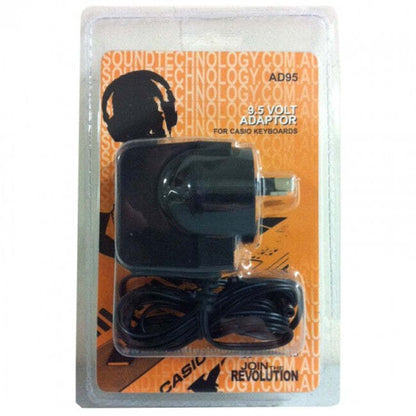 Casio 9.5V Power Adapter for SA78/77/76/47/46 CTK240/245/1100/1150/1200/2200/2400/3200/3500/4200/4400 WK220/225 LK120/125/136/137/190/260/265/280