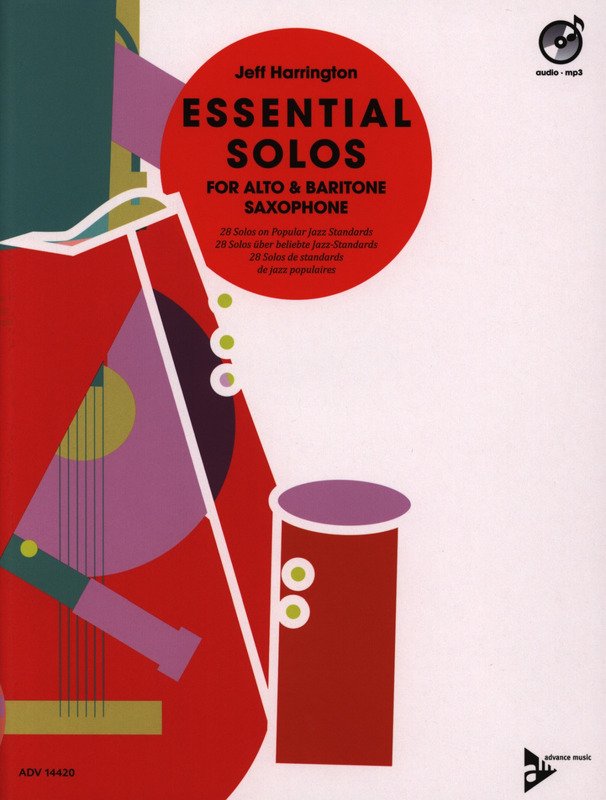 Harrington: Essential Solos for Alto & Bari Sax — Book/CD (Advance Music)