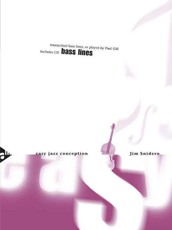 Easy Jazz Conception Bass Lines Book/CD (Softcover Book/CD)