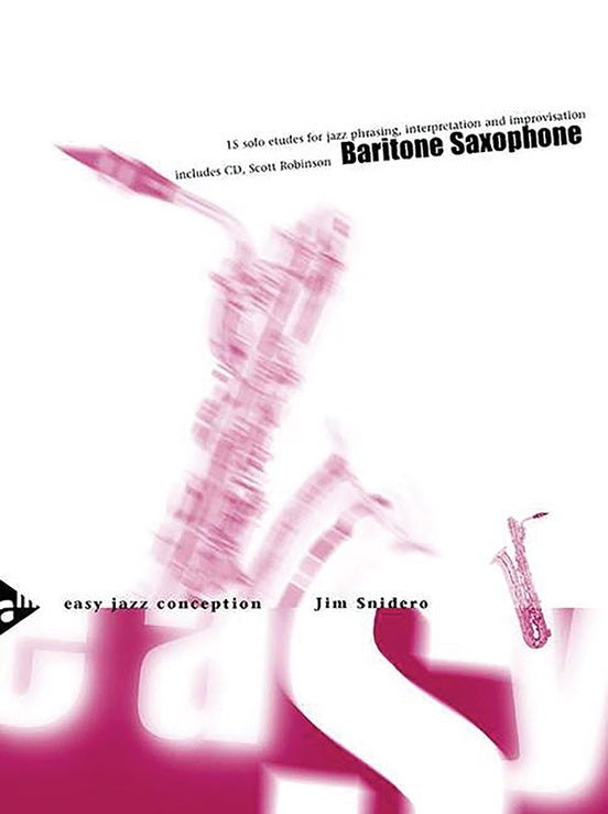 Easy Jazz Conception For Baritone Sax Book/CD