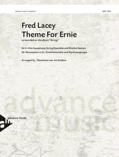 Theme for Ernie for Alto Saxophone and String Orchestra by Fred Lacey - 60 Pages