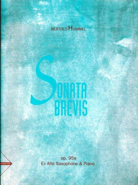 Hummel - Sonata Brevis Alto Sax/Piano (Softcover Book)