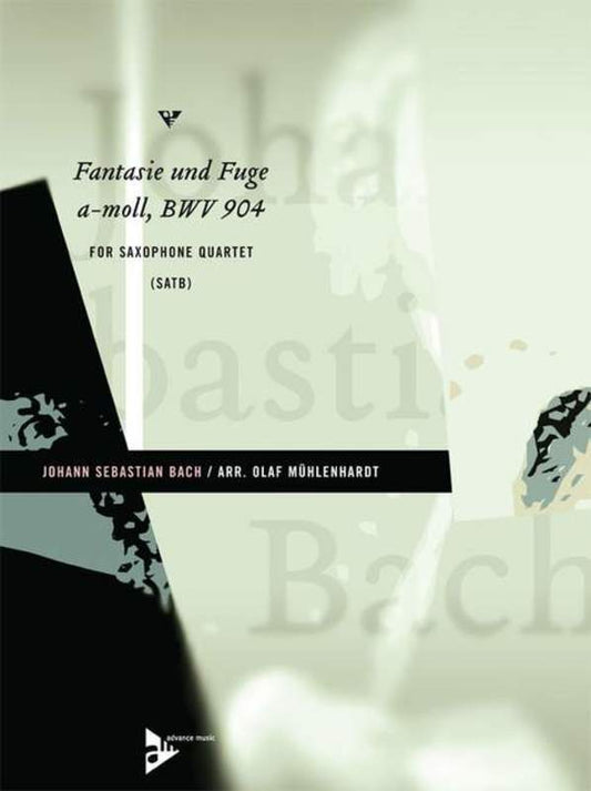 Fantasy And Fugue Bwv 904 SATB Sax Quartet Score/Parts