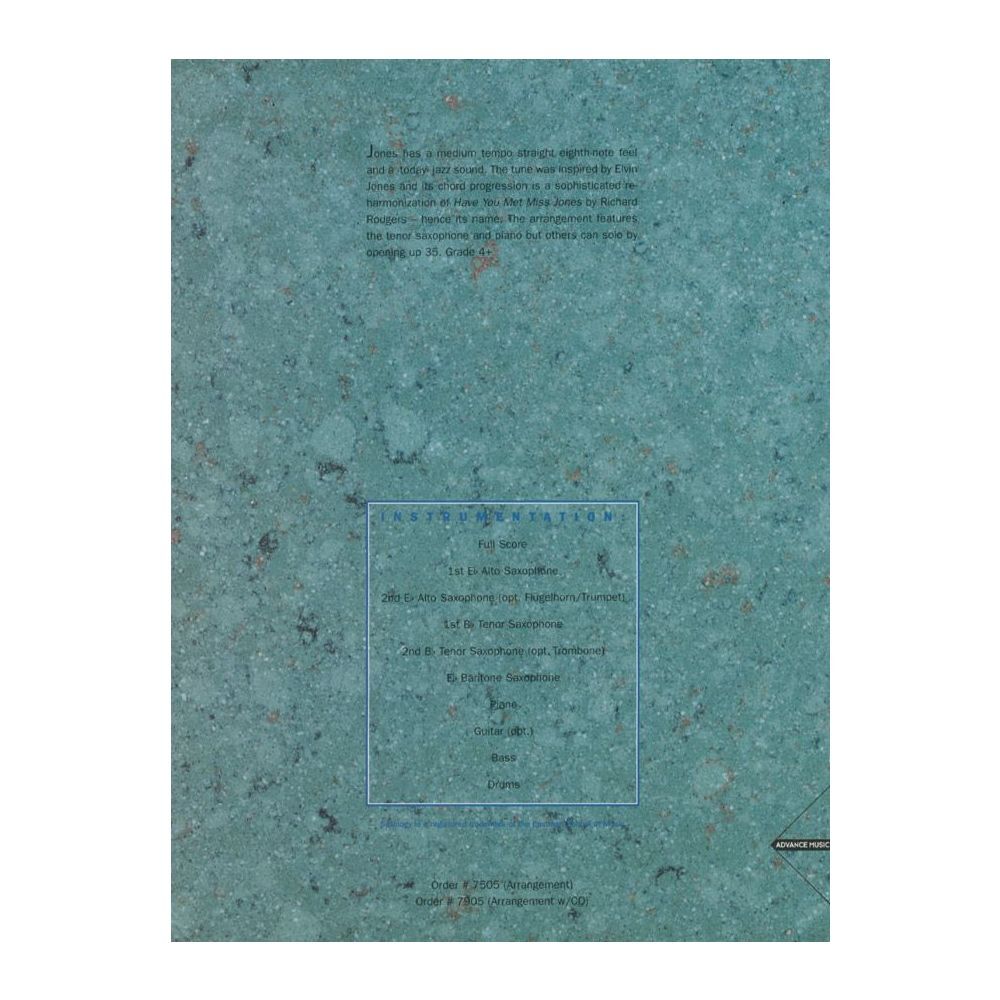 Saxology: Jones - Jazz Ensemble Sheet Music for Saxophones and Rhythm Section — view 2
