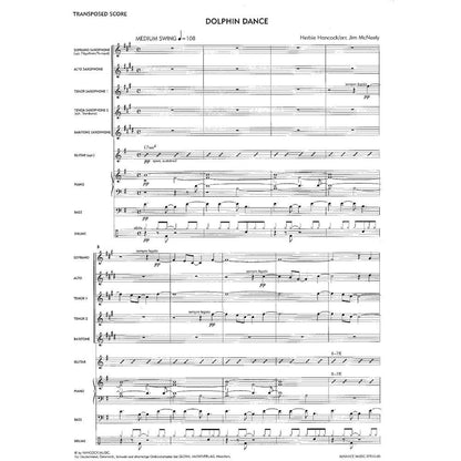 Saxology: Dolphon Dance Jazz Ensemble Sheet Music Score/Parts — view 2