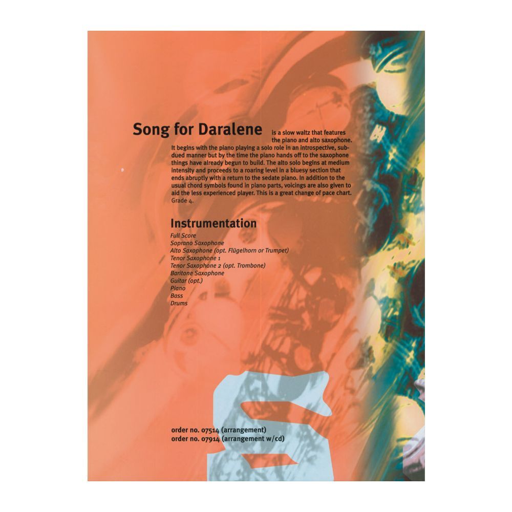 Saxology: Song for Daralene Jazz Ensemble Score and Parts — view 2