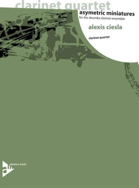Asymetric Miniatures Clarinet Quartet Score/Parts