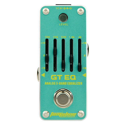 Toms Line AEG-3 GT EQ Mini Guitar Pedal - 5 Band Analogue Equaliser with True Bypass and Volume Control