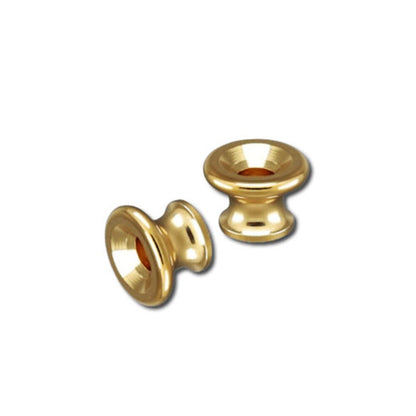 Gotoh EP-B1 Gold Finish Strap Buttons with Screws (Pack of 2)