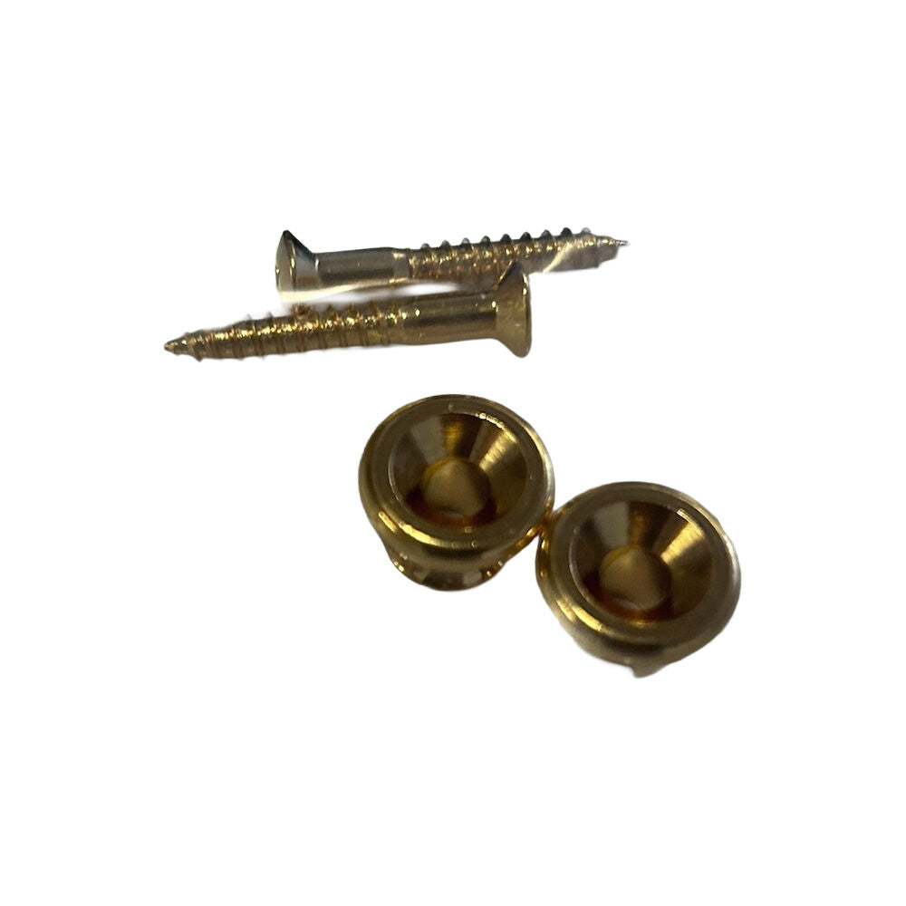 Gotoh EP-B1 Gold Finish Strap Buttons with Screws (Pack of 2) — view 4