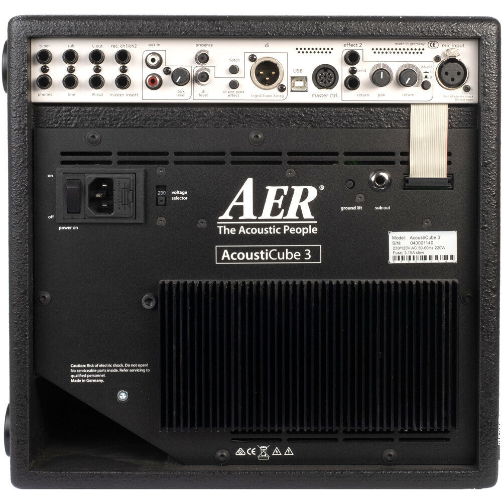 AER Acousticube 3 Acoustic Instrument Amplifier 120 Watt 2-Channel with Digital Effects and EQ Controls — view 3