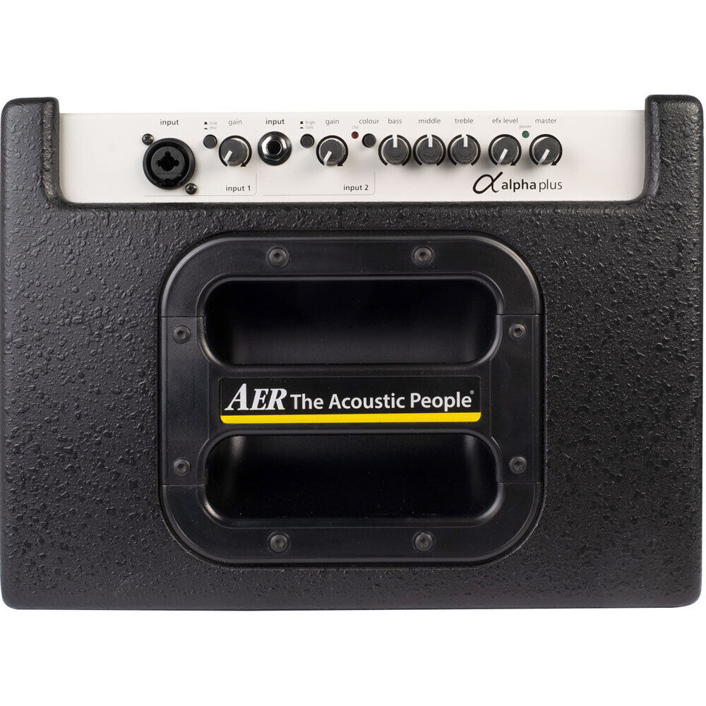 AER Alpha Plus Acoustic Instrument Amplifier 50 Watt with 8" Twin Cone Speaker and Phantom Power — view 2