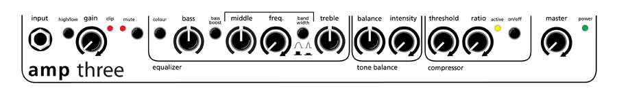AER Amp Three Electric Bass Amplifier Combo 200 Watt with 2x8" Speakers — view 3