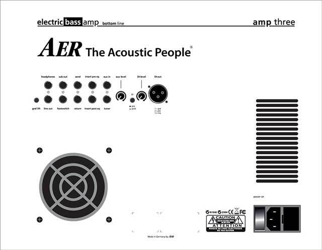 AER Amp Three Electric Bass Amplifier Combo 200 Watt with 2x8" Speakers — view 2