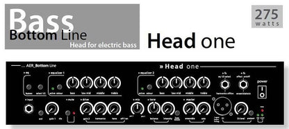 AER Head One Electric Bass Amplifier Head 275 Watt, Class D, 2-Channel, Tube Emulation, Lightweight, Dynamic Control, 6 kg — view 2