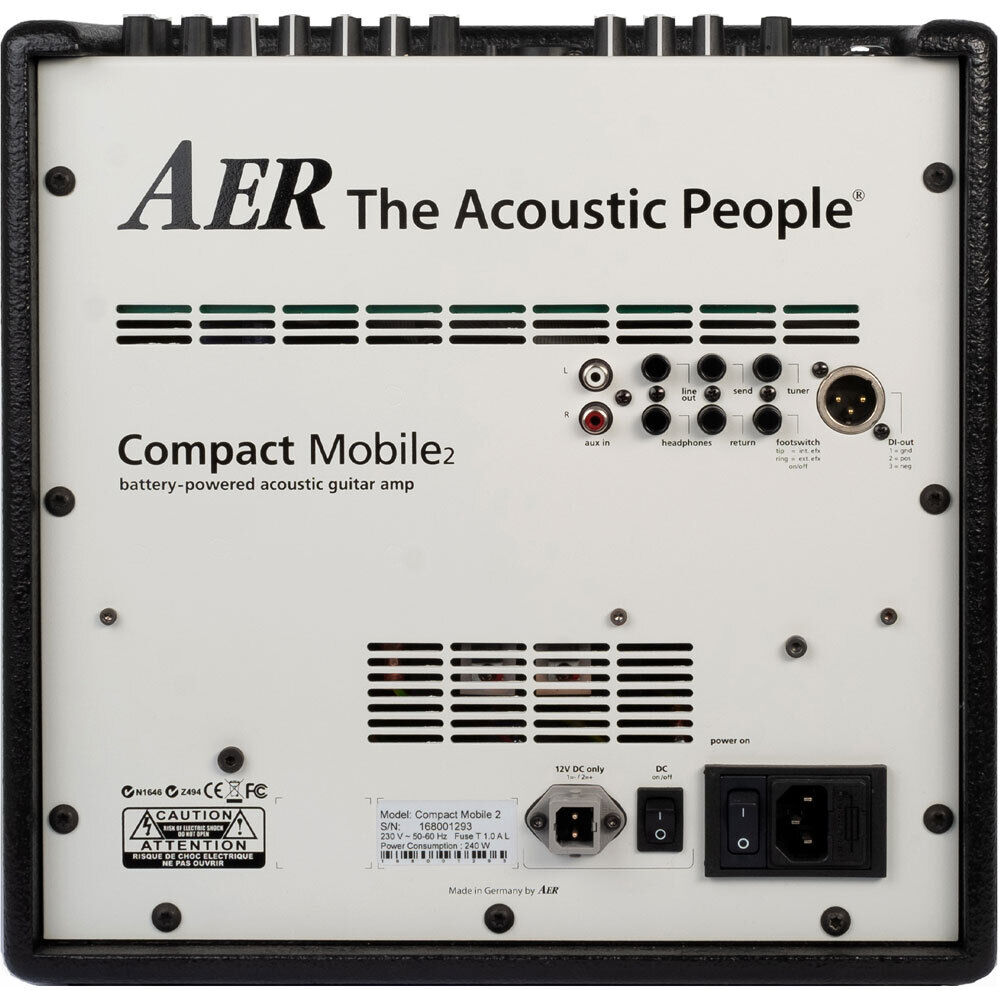AER Compact Mobile 2 Battery Powered Acoustic Instrument Amplifier 60 Watt — view 3
