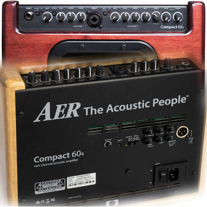 AER Compact 60/4 Acoustic Instrument Amplifier Natural Oak Finish 60 Watt — view 2