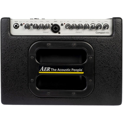 AER Compact 60/4 Acoustic Instrument Amplifier - 60 Watts, Dual Channels, 8" Speaker, Effects, Phantom Power, Lightweight, Padded Gigbag Included — view 3