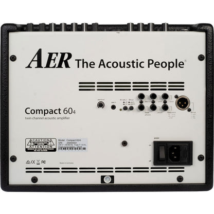 AER Compact 60/4 Acoustic Instrument Amplifier - 60 Watts, Dual Channels, 8" Speaker, Effects, Phantom Power, Lightweight, Padded Gigbag Included — view 2