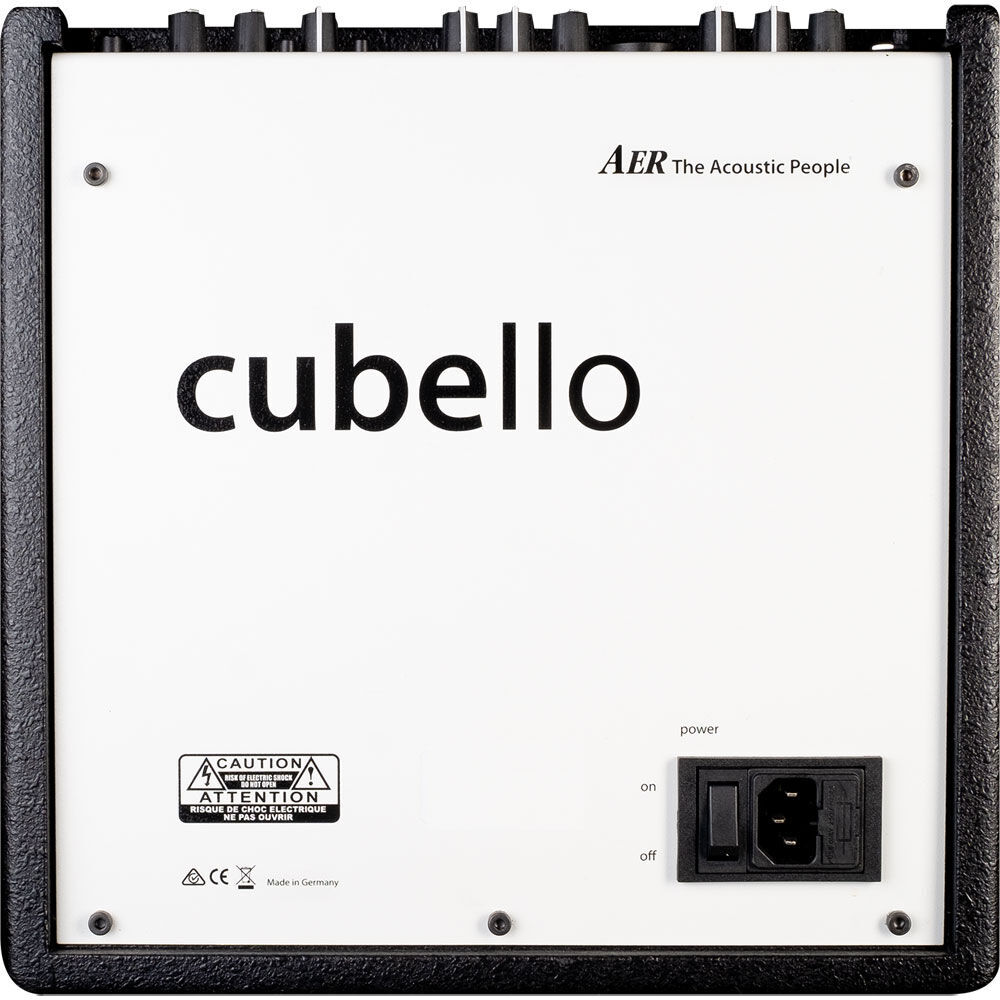 AER Cubello Acoustic Instrument Amplifier with Bluetooth, 80 Watts, Dual Channels, 8" Speaker, Reverb and Delay Effects, Lightweight — view 3