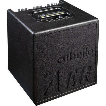 AER Cubello Acoustic Instrument Amplifier with Bluetooth, 80 Watts, Dual Channels, 8" Speaker, Reverb and Delay Effects, Lightweight