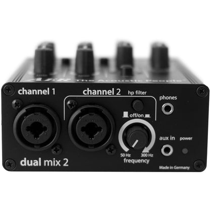AER Dual Mix 2 Pocket Tool Two Channel Line/Mic Preamp with Effects — view 2