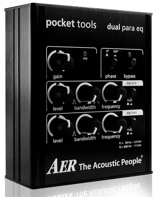 AER Dual Para EQ Pocket Tool - Compact Dual Band Parametric Equalizer with Switchable Frequencies