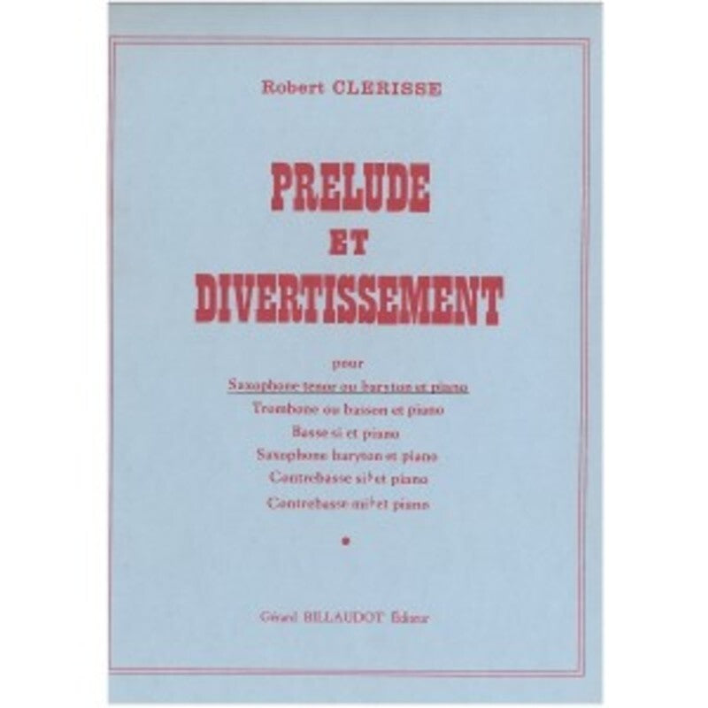 Prelude Et Divertissement Sax Piano (Softcover Book)