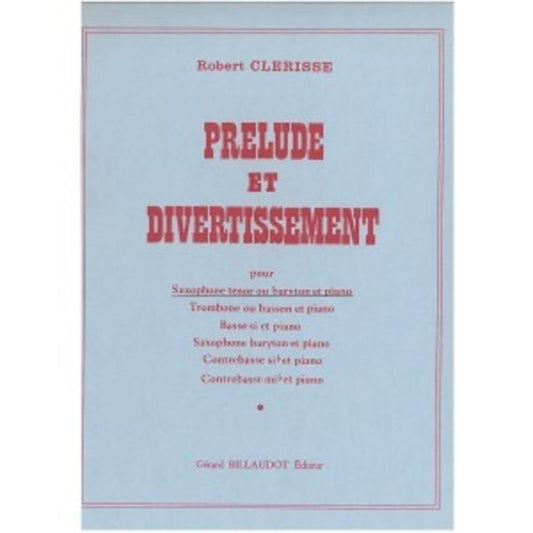 Prelude Et Divertissement Sax Piano (Softcover Book)