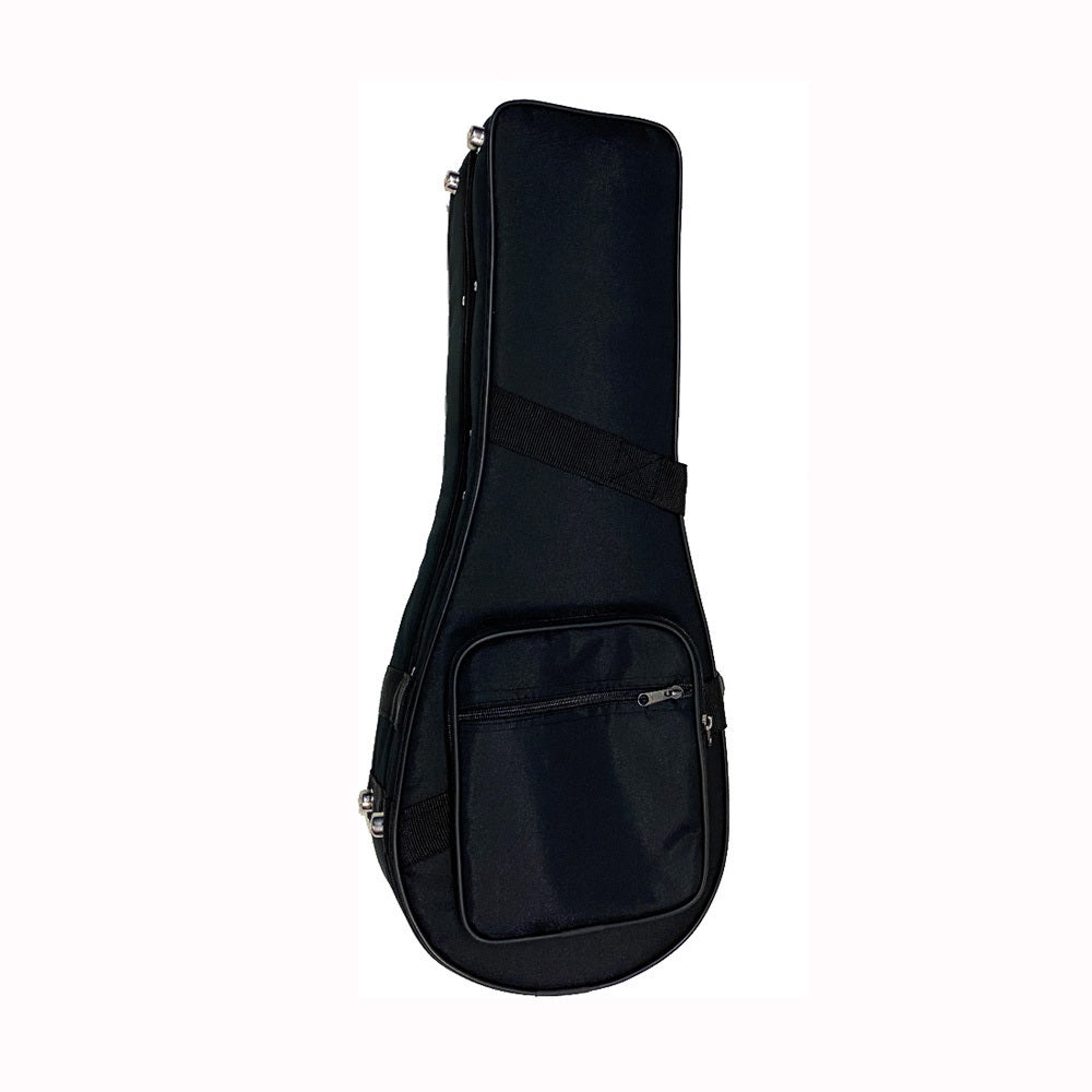 AXL Polyfoam Soprano Ukulele Case - Black Nylon Exterior, Lightweight, Durable, Fits Most Soprano Ukuleles